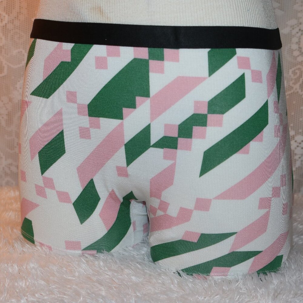 MeUndies ladies boyshorts pink & gray medium
